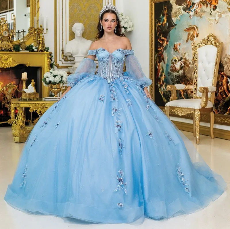 Vestido de 15 años Off Shoulder estilo corset de la linea Imperium