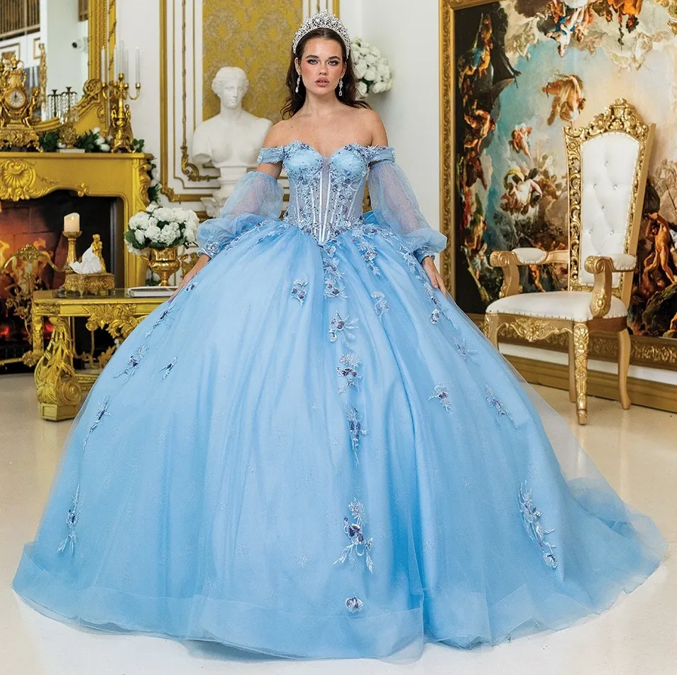 Vestido de 15 años Off Shoulder estilo corset de la linea Imperium