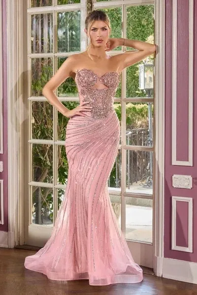 Vestido de Gala Imperium Strapless decorado con pedreria