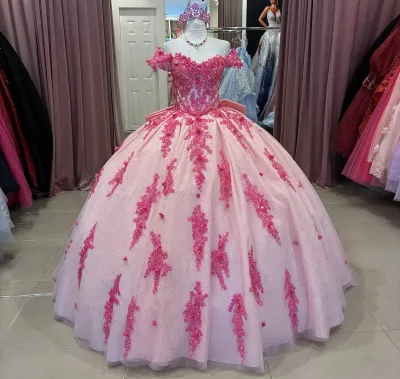 Vestido de 15 años Off Shoulder estilo corset de la linea Imperium