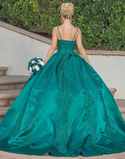 Vestido de 15 años de tiras corte Princesa