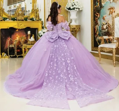 Vestido de 15 años Off Shoulder estilo corset de la linea Imperium