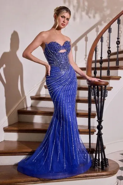 Vestido de Gala Imperium Strapless decorado con pedreria