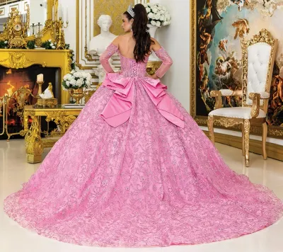 Vestido de 15 años Off Shoulder estilo corset de la linea Imperium