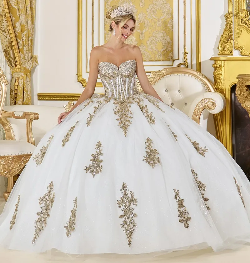 Vestido de 15 años Strapless estilo corset de la linea Imperium