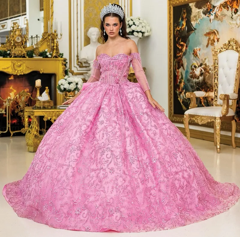 Vestido de 15 años Off Shoulder estilo corset de la linea Imperium