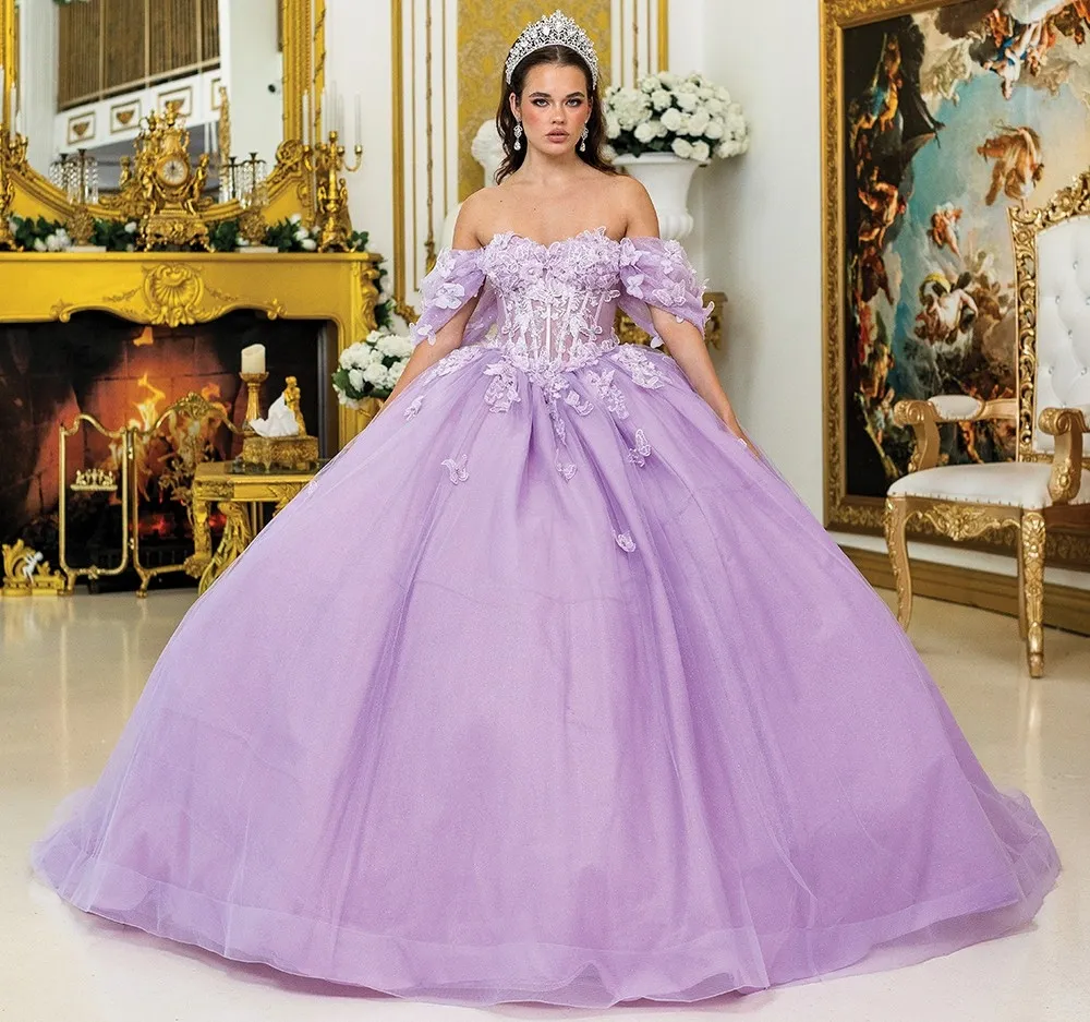 Vestido de 15 años Off Shoulder estilo corset de la linea Imperium