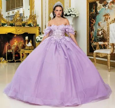 Vestido de 15 años Off Shoulder estilo corset de la linea Imperium